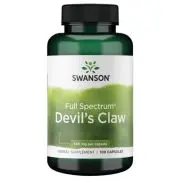 Swanson, Artiglio del diavolo a spettro completo, 500 mg, 100 capsule