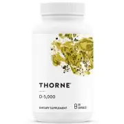 Thorne Research, Vitamina D3, Depot, 5000IU, 60 capsule