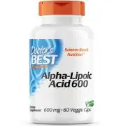 Doctor's Best, Acido alfa-lipoico, Depot, 600 mg, 60 capsule vegetali