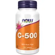 Now Foods, C-500 con Rosa Canina, 100 compresse