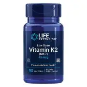 Life Extension, Vitamina K2 a basso dosaggio (MK-7), 45mcg, 90 capsule morbide