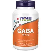 Now Foods, GABA, 500 mg, 100 capsule vegetali