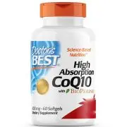 Doctor's Best, CoQ10 ad alto assorbimento con bioperina, 100 mg, 60 capsule molli