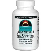 Source Naturals, Mega Strength Beta Sitosterol, 375mg, 120 compresse veg.