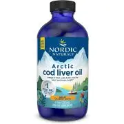 Nordic Naturals, Olio di fegato di merluzzo artico, 1060 mg di Omega-3, arancia, 237 ml
