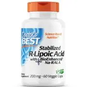 Doctor's Best, Acido R-Lipoico stabilizzato, 200 mg, 60 capsule