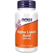 Now Foods, Acido alfa lipoico, 250 mg, 60 capsule