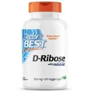 Doctor's Best, D-Ribosio, 850 mg, 120 capsule
