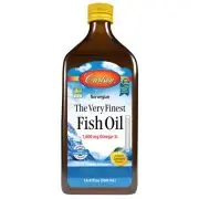 Carlson Labs, Olio finissimo, aroma di limone, 1600mg, 500ml