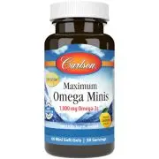 Carlson Labs, Max Omega Minis, 1000mg, 60 mini capsule molli