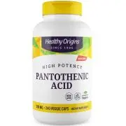 Healthy Origins, Acido pantotenico, 500 mg, 240 capsule vegetali