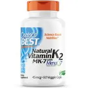 Doctor's Best, vitamina K2 naturale, 45mcg, 60 capsule veg.