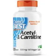 Doctor's Best, Acetil-L-Carnitina, 500mg, 60 capsule vegetali