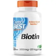 Doctor's Best, Biotina, 5000mcg, 120 capsule veg.