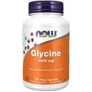 Now Foods, Glicina, 1000 mg, 100 capsule