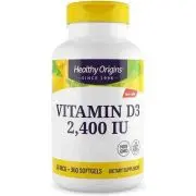 Healthy Origins, Vitamina D3, 2.400IU, 360 capsule molli