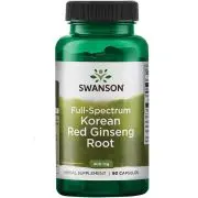 Swanson, Radice di ginseng rosso coreano a spettro completo, 400 mg, 90 capsule