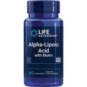 Life Extension, Acido alfa lipoico con biotina, 60 capsule