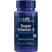 Life Extension, Super Vitamina E, 400IU, 90 capsule molli