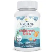 Nordic Naturals, DHA per bambini, gusto fragola, 250 mg, 360 mini capsule molli