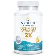 Nordic Naturals, Ultimate Omega 2X, 2150 mg di Omega-3, limone, 60 capsule morbide