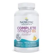Nordic Naturals, Omega-D3 completo, limone, 120 capsule molli