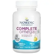 Nordic Naturals, Complete Omega Xtra, 1360 mg di Omega-3 più 76 mg di GLA, limone, 60 capsule morbide