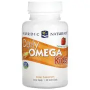 Nordic Naturals, Daily Omega Kids, gusto naturale di frutta, 30 capsule molli