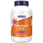 Now Foods, Acido pantotenico, 500 mg, 250 capsule vegetali
