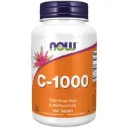 Now Foods, C-1000 con rosa canina, 100 compresse veg.