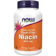 Now Foods, Niacina senza risciacquo, 500 mg, 90 capsule vegetali