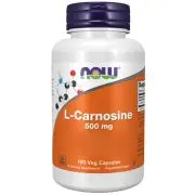 Now Foods, L-Carnosina, 500 mg, 100 capsule vegetali