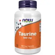 Now Foods, Taurina, 500 mg, 100 capsule vegetali