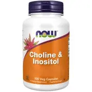 Now Foods, Colina e Inositolo, 500 mg, 100 capsule