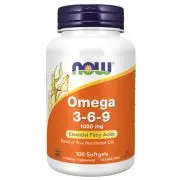 Now Foods, Omega 3-6-9, 1000mg, 100 capsule molli