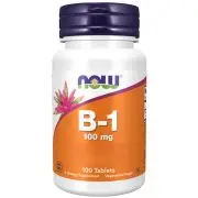 Now Foods, B-1, 100mg, 100 compresse vegetali