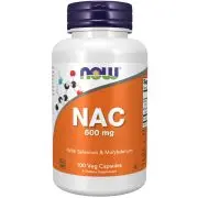Now Foods, NAC, 600 mg, 100 capsule vegetali