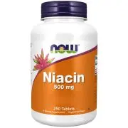 Now Foods, Niacina, 500 mg, 250 compresse vegetali