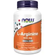 Now Foods, L-Arginina, 500 mg, 250 capsule