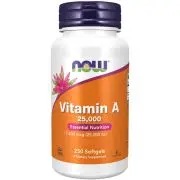 Now Foods, Vitamina A Depot, 25.000 UI, 250 capsule molli