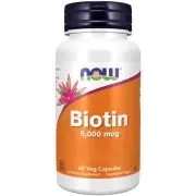 Now Foods, Biotina, 5000mcg, 60 capsule