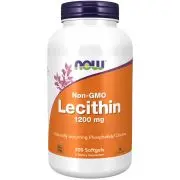 Now Foods, Lecitina, 1200 mg, 200 capsule molli