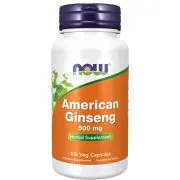 Now Foods, Ginseng americano, 500 mg, 100 capsule