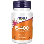 Now Foods, Vitamina E-400IU con Tocoferoli misti, 50 capsule molli