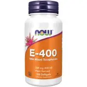 Now Foods, Vitamina E-400IU con tocoferoli misti, 100 capsule molli