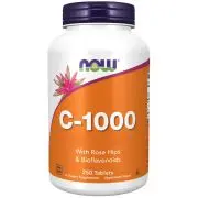 Now Foods, Vitamina C-1.000, 250 compresse