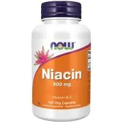 Now Foods, Niacina, 500 mg, 100 capsule vegetali