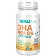 Now Foods, Olio di pesce per bambini DHA masticabile, 60 capsule molli | Articolo speciale