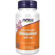 Now Foods, Ubiquinolo, 200 mg, 60 capsule molli