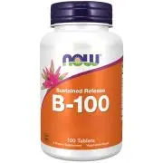 Now Foods, Vitamina B-100 a rilascio prolungato, 100 compresse
